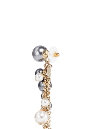 Detail View - Click To Enlarge - LANVIN - 'Perles' Swarovski crystal chain drop earrings