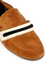 Detail View - Click To Enlarge - LANVIN - Contrast band suede moccasin loafers