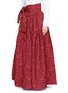 Front View - Click To Enlarge - ANAÏS JOURDEN - Stripe floral cloqué maxi skirt