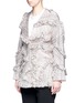 Front View - Click To Enlarge - 73037 - 'Braid' frayed trim coat