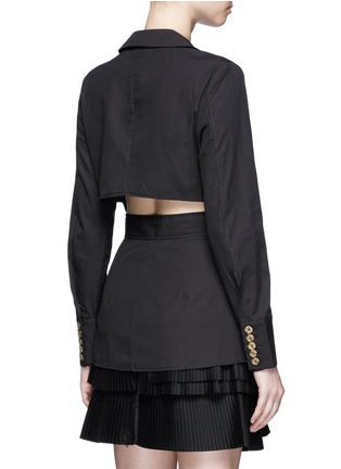 Back View - Click To Enlarge - C/MEO COLLECTIVE - 'Into You' cutout back shirt