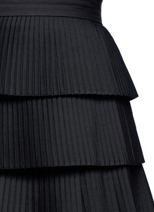Detail View - Click To Enlarge - C/MEO COLLECTIVE - 'Never Mind' tiered pleat mini skirt