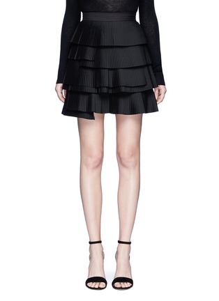 Main View - Click To Enlarge - C/MEO COLLECTIVE - 'Never Mind' tiered pleat mini skirt