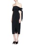 Figure View - Click To Enlarge - C/MEO COLLECTIVE - 'Charged Up' off-shoulder midi dress
