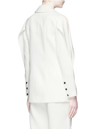 Back View - Click To Enlarge - C/MEO COLLECTIVE - 'Dream Space' slit sleeve double breasted jacket