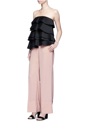 Figure View - Click To Enlarge - C/MEO COLLECTIVE - 'Love Lost' wide leg crepe pants