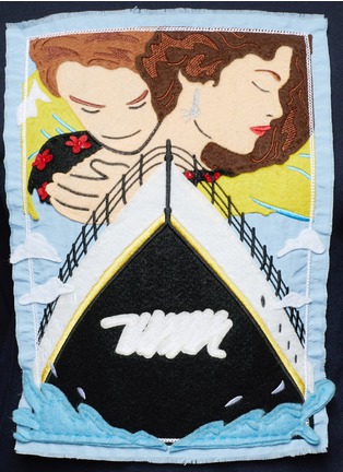 Detail View - Click To Enlarge - GROUND ZERO - Movie poster embroidered sweatshirt