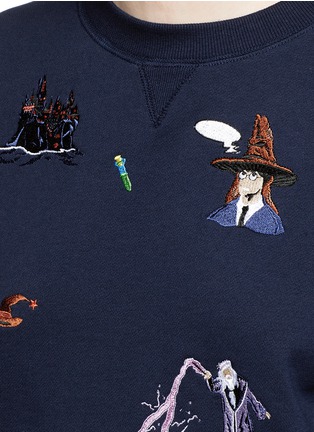 Detail View - Click To Enlarge - GROUND ZERO - Movie character embroidered sweatshirt