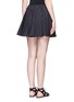 Back View - Click To Enlarge - CAROLINE CONSTAS - Dot fil coupé crossover front mini skirt