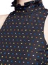 Detail View - Click To Enlarge - CAROLINE CONSTAS - Dot fil coupé cold shoulder top