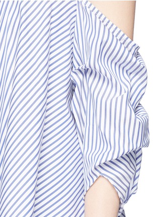 Detail View - Click To Enlarge - CAROLINE CONSTAS - 'Gabriella' stripe bustier off-shoulder top