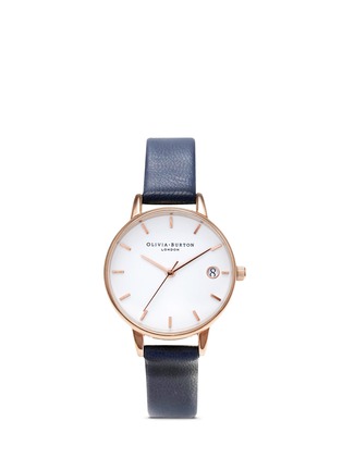 Main View - Click To Enlarge - OLIVIA BURTON  - The Dandy' 30mm leather strap watch