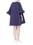 Back View - Click To Enlarge - XIAO LI - Ruffle sleeve oversized dress