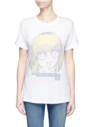 Main View - Click To Enlarge - ZOE KARSSEN - 'Romance is Dead' print boyfriend T-shirt
