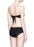 Back View - Click To Enlarge - NORMA KAMALI - 'Johnny D' twist front shirred bikini top