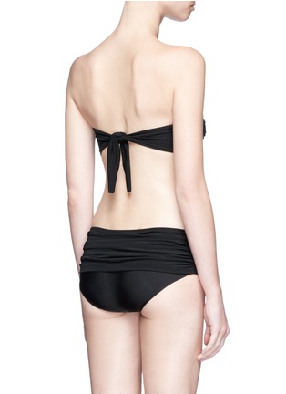 Back View - Click To Enlarge - NORMA KAMALI - 'Bill' shirred bikini bottoms