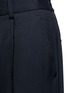 Detail View - Click To Enlarge - THE WORLD IS YOUR OYSTER - Raw edge elastic back cropped twill pants