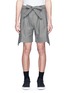Main View - Click To Enlarge - THE WORLD IS YOUR OYSTER - Tie waist woven stripe shorts