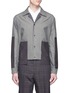 Main View - Click To Enlarge - THE WORLD IS YOUR OYSTER - Check plaid patch stripe shirt jacket