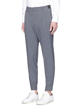 Front View - Click To Enlarge - WOOYOUNGMI - Hopsack jogging pants
