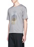 Front View - Click To Enlarge - WOOYOUNGMI - Spiral embroidered T-shirt