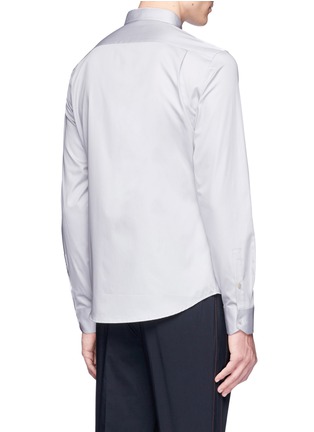Back View - Click To Enlarge - WOOYOUNGMI - Mandarin collar twill shirt