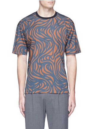 Main View - Click To Enlarge - WOOYOUNGMI - Spiral print crepe T-shirt