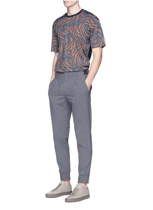 Figure View - Click To Enlarge - WOOYOUNGMI - Spiral print crepe T-shirt