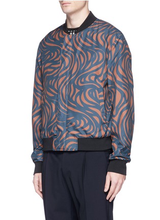 Detail View - Click To Enlarge - WOOYOUNGMI - Spiral print reversible bomber jacket