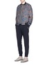 Figure View - Click To Enlarge - WOOYOUNGMI - Hopsack jogging pants