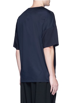 Back View - Click To Enlarge - WOOYOUNGMI - Check plaid front surplice neck T-shirt