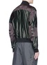 Back View - Click To Enlarge - WOOYOUNGMI - Mix stripe panel bomber jacket