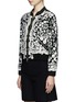 Front View - Click To Enlarge - NEEDLE & THREAD - 'Prairie' sequin floral embroidered bomber jacket