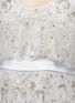 Detail View - Click To Enlarge - NEEDLE & THREAD - 'Supernova' floral embellished tiered cold shoulder gown