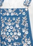 Detail View - Click To Enlarge - NEEDLE & THREAD - Floral embroidered denim pinafore dress