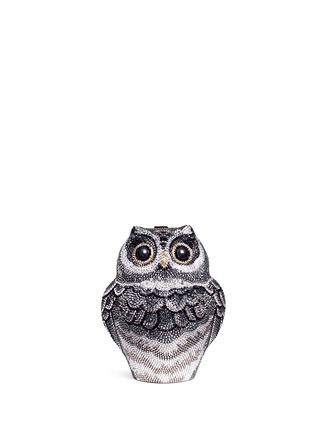 Main View - Click To Enlarge - JUDITH LEIBER - 'Owl Wisdom' crystal pavé minaudière