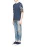 Figure View - Click To Enlarge - DENHAM - 'Razor' paint spot distressed jeans