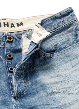  - DENHAM - 'Razor' sashiko stitch distressed jeans