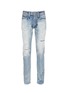 Main View - Click To Enlarge - DENHAM - 'Razor' sashiko stitch distressed jeans