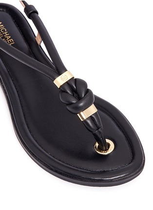Detail View - Click To Enlarge - MICHAEL KORS - 'Holly' leather rope sandals