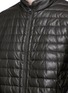 Detail View - Click To Enlarge - MONCLER - 'Geslin' quilted down leather jacket