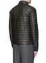 Back View - Click To Enlarge - MONCLER - 'Geslin' quilted down leather jacket