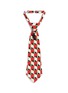 Main View - Click To Enlarge - GUCCI - Crystal ant embellished geometric print silk tie