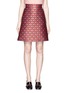 Main View - Click To Enlarge - GUCCI - Metallic bee jacquard A-line skirt