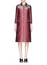 Main View - Click To Enlarge - GUCCI - Metallic bee Western line jacquard coat