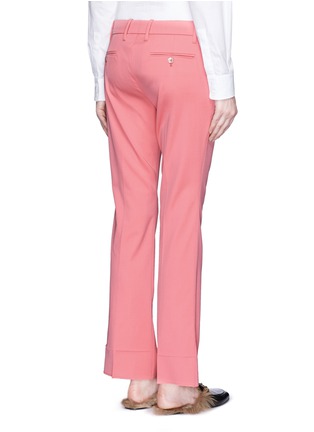 Back View - Click To Enlarge - GUCCI - Wool-silk bootcut pants