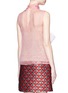 Back View - Click To Enlarge - GUCCI - Pussybow silk organza sleeveless blouse