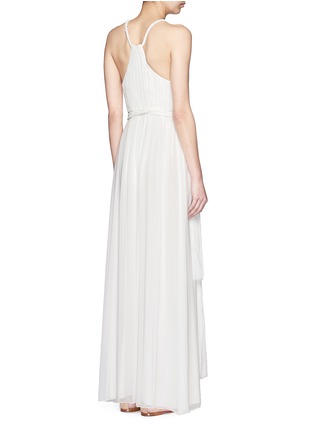 Back View - Click To Enlarge - ALICE & OLIVIA - 'Nomi' braided trim drop dress