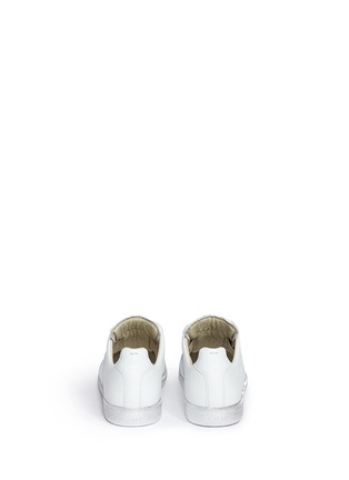 Back View - Click To Enlarge - MAISON MARGIELA - 'Replica' metallic sole leather sneakers