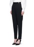 Front View - Click To Enlarge - LANVIN - Crystal pavé wool gabardine pants